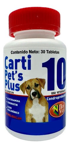 Tabletas Carti Pets Plus+ 10, 30 Tabs Condroprotectoras Nrv