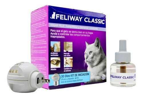 Feliway Classic Difusor Y Repuesto 48 Ml Para Gatos