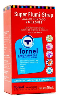 Super Flumi Strep Aaa Antibiótico Tornel 10 Ml 2 Millones