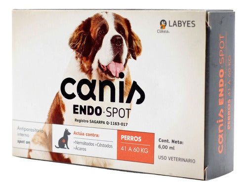 Desparasitante Canis Endo Spot Perros 41 A 60 Kg Labyes
