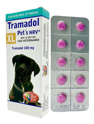 Tramadol Pets Nrv Xl Grande 100 Mg Norvet Perros Dolor - CLIKEA