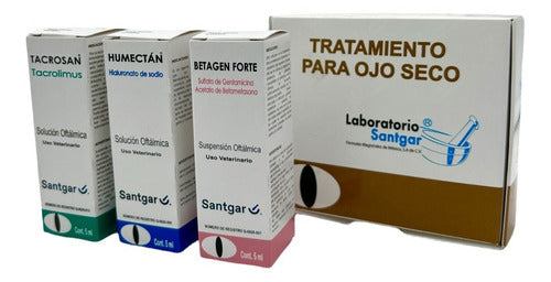 Santgar Ojo Tratamiento Para Ojo Seco Perros Y Gatos Kit 3
