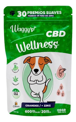 Waggys Wellness Premios Sabor Salmon P/ Perro Grande 30 Pzas