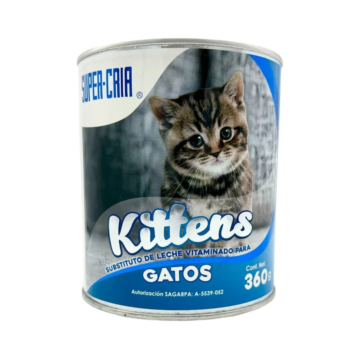 Super Cria Kittens Leche para Gatitos 360 g - 6 Latas — fotografía auténtica recuperada, presentación y textos originales