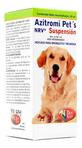 Azitromi Pets Nrv Suspension Oral Norvet Perros 20 Ml - CLIKEA