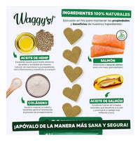 Waggys Wellness Premios Sabor Salmon P/ Perro Grande 30 Pzas
