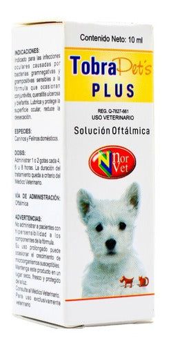 Tobra Pets Plus Norvet Tobramicina Oftalmica 10 ml Perros y Gatos