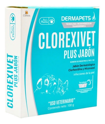 Jabon Clorexivet Plus 100 G Dermapets Infecciones De La Piel