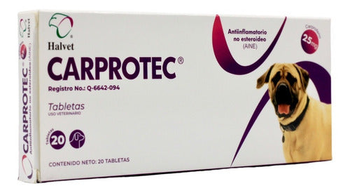 Carprotec Antiinflamatorio Perros Halvet 20 Tabs Carprofeno