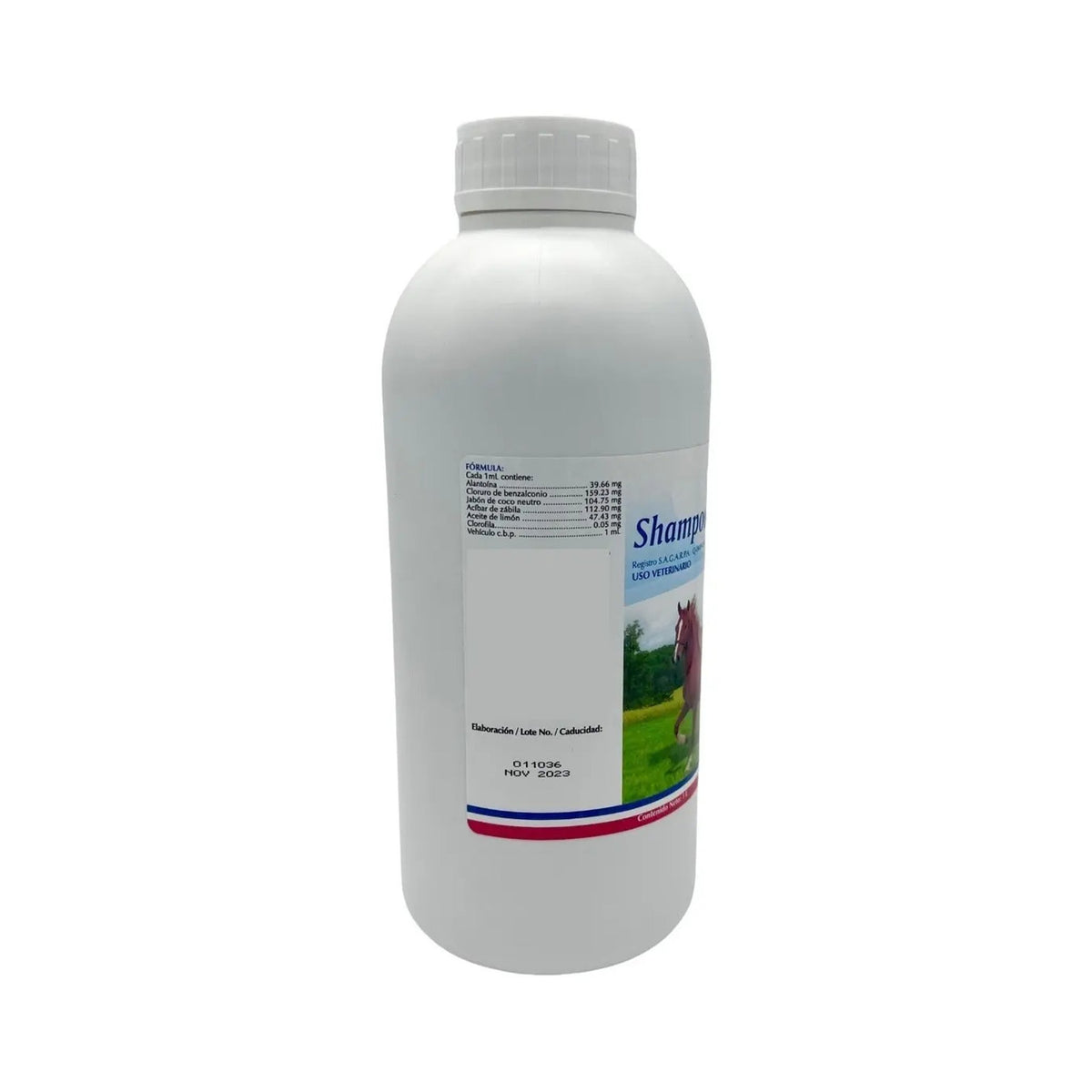 Aranda Shampoo de Zabila para Caballo 1 L — vista original completa del envase y etiqueta