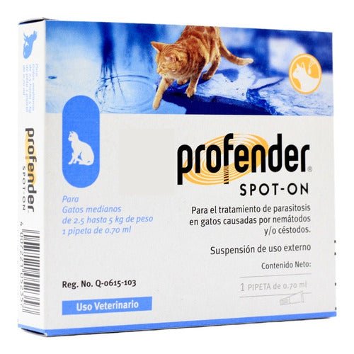 Desparasitante Profender Spot On Gatos Medianos 5 Kg