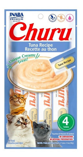 Inaba Cat Snack Churu Atún 4 Piezas de 85 g