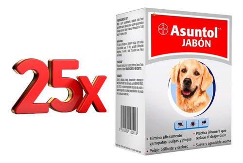 Jabon Asuntol Barra De 100grs.  Antipulgas 25 Pzas - CLIKEA