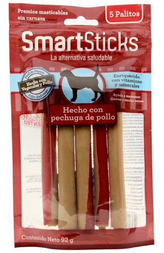 Smartsticks 5 Premios Hecho Con Pechuga De Pollo 92 G