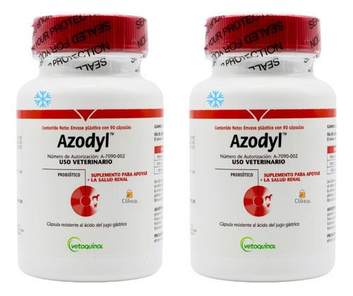 Azodyl Vetoquinol 90 Capsulas - Paquete con 2 Frascos