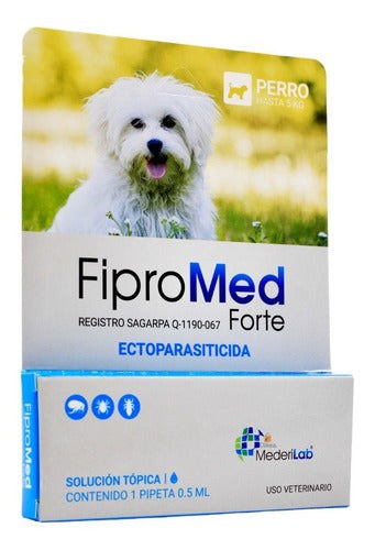 Fipromed Forte Pipeta Antipulgas 0.5 Ml Fipronil Perros 5 Kg