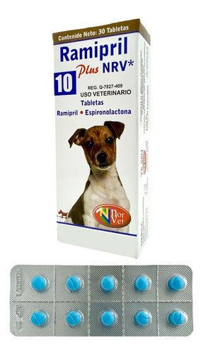 Ramipril Plus 10 Nrv 30 Tabletas Norvet Perros 10 Kg
