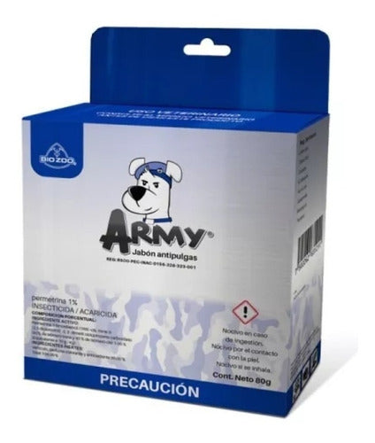 Jabon Army Antipulgas Mascotas 10 Piezas - CLIKEA