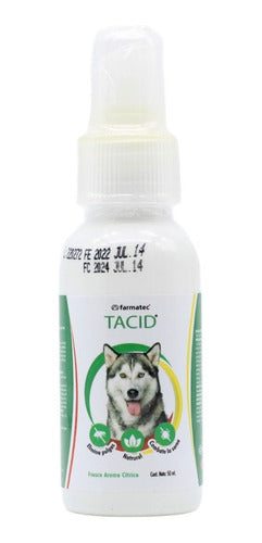 Tacid Spray Elimina Pulgas Y Combate Sarna 50 Ml Farmatec