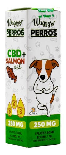 Waggy's Aceite de Salmon y Oliva CBD 250 mg para Perros 30 ml - vista 1
