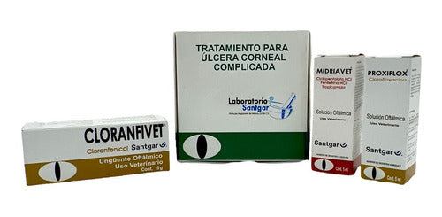 Santgar Ojo Tratamiento Ulcera Corneal Complicada Perros Kit