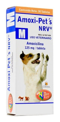 Amoxi Pets Nrv M Amoxicilina 125 Mg Norvet Perros 30 Tab