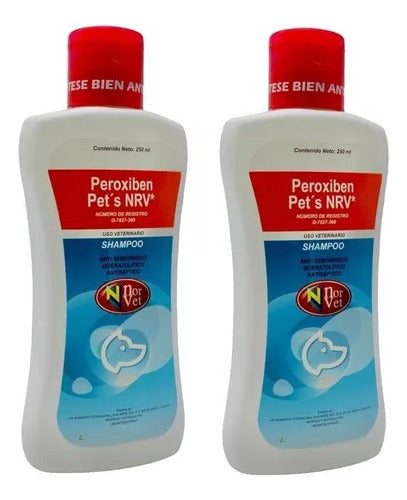 Shampoo Para Perro Peroxiben Pets Nrv 250ml 2 Pzas