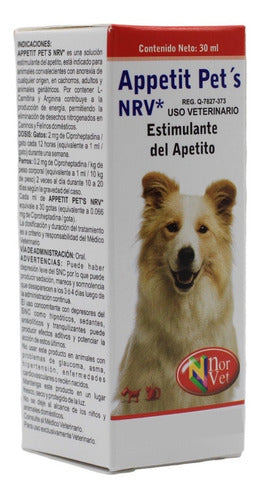 Appetit Pets Nrv Estimulante Del Apetito Norvet 30 Ml Can - CLIKEA