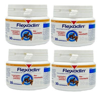 Paquete De 4 Frascos Flexadin Vetoquinol 30 Tabletas Perros