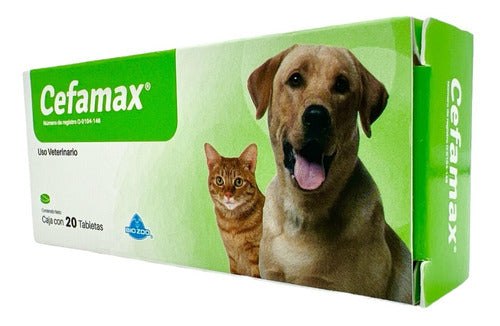 Cefamax Cefalexina Bio Zoo Perros Y Gatos 20 Tabletas