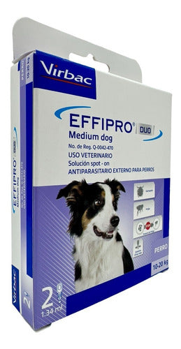 Effipro Dúo Pipeta 10-20 Kg Anti Pulgas Y Garrapatas 2 Pzas - CLIKEA
