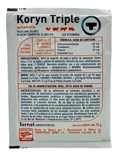 Sobre Koryn Triple Antibiotico De 10 G Bovinos Tornel