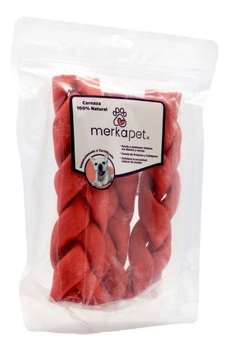 Merkapet Carnaza Para Perro Natural Trenza 3 Pzas Chorizo #7