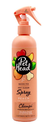 Pet Head Spray Desenredante Dry Clean Durazno 300 Ml
