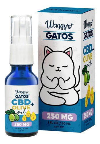 Waggys Aceite Oliva Gatos Antiestrés Y Ansiedad 250mg 30 Ml