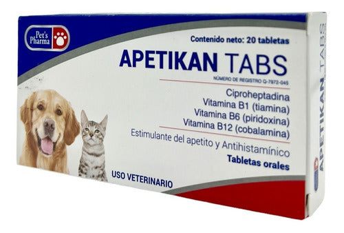 Apetikan Pets Pharma 20 Tabs Estimulante Apetito Y Alergias