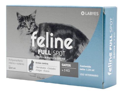 Feline Full Spot 5 Kg Desparasitante Pipeta Labyes