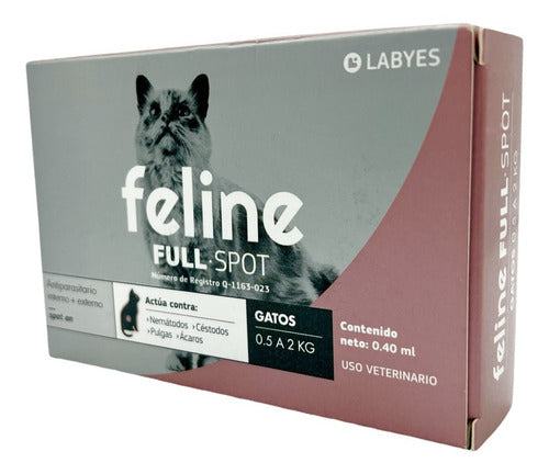 Labyes Feline Full Spot 0.5 A 2 Kg Desparasitante Pipeta