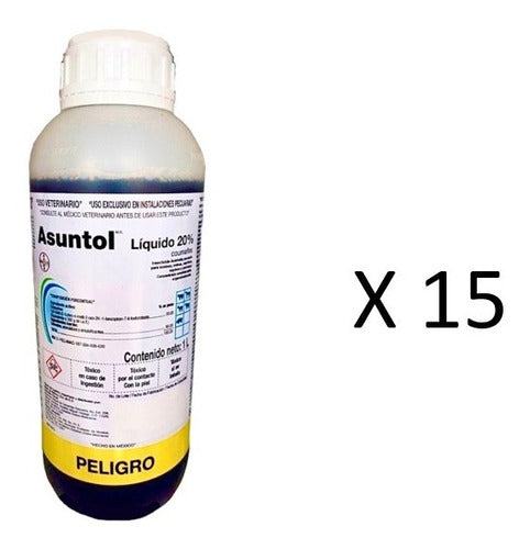 Asuntol Liquido 20% Elanco 1 Litro 15 Pzas