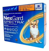 1 Caja De 3 Tabletas Nexgard Spectra Cualquier Tamaño A Elegir