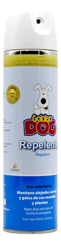 Repelente Para Perros Y Gatos En Aerosol Golden Dog 240 Ml