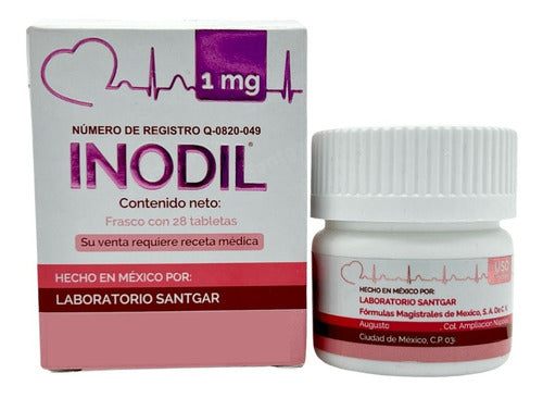 Santgar Inodil 1 Mg 28 Tabletas Perros Y Gatos Cardíaco