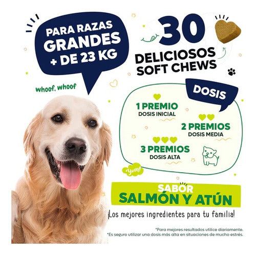 Waggys Wellness Premios Sabor Salmon P/ Perro Grande 30 Pzas