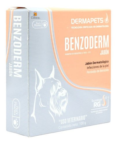 Jabon Benzoderm 100 G Dermapets Para Infecciones De Piel