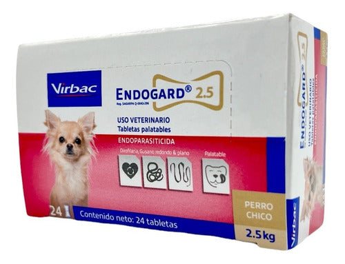 Desparasitante Virbac Endogard Perros 2.5 Kg 24 Tabletas