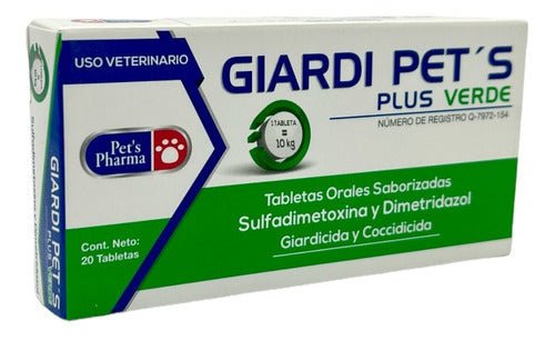 Giardi Pets Plus Verde Pets Pharma 20 tabletas