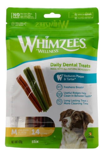 Whimzees Premios Palitos Para Perros De 12-18 Kg 14 Piezas