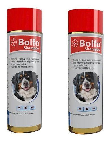 Paquete De 2 Shampoo Bolfo Para Perro 350 Ml