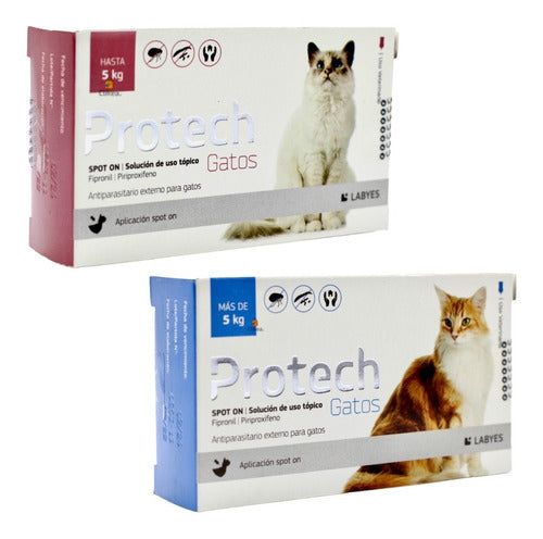 Protech Pipeta Para Gatos Mayores O Menores De 5 Kg Labyes