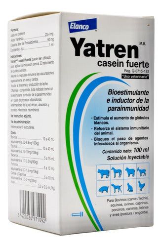 Yatren Casein Fuerte Elanco 100 ml Inyectable
